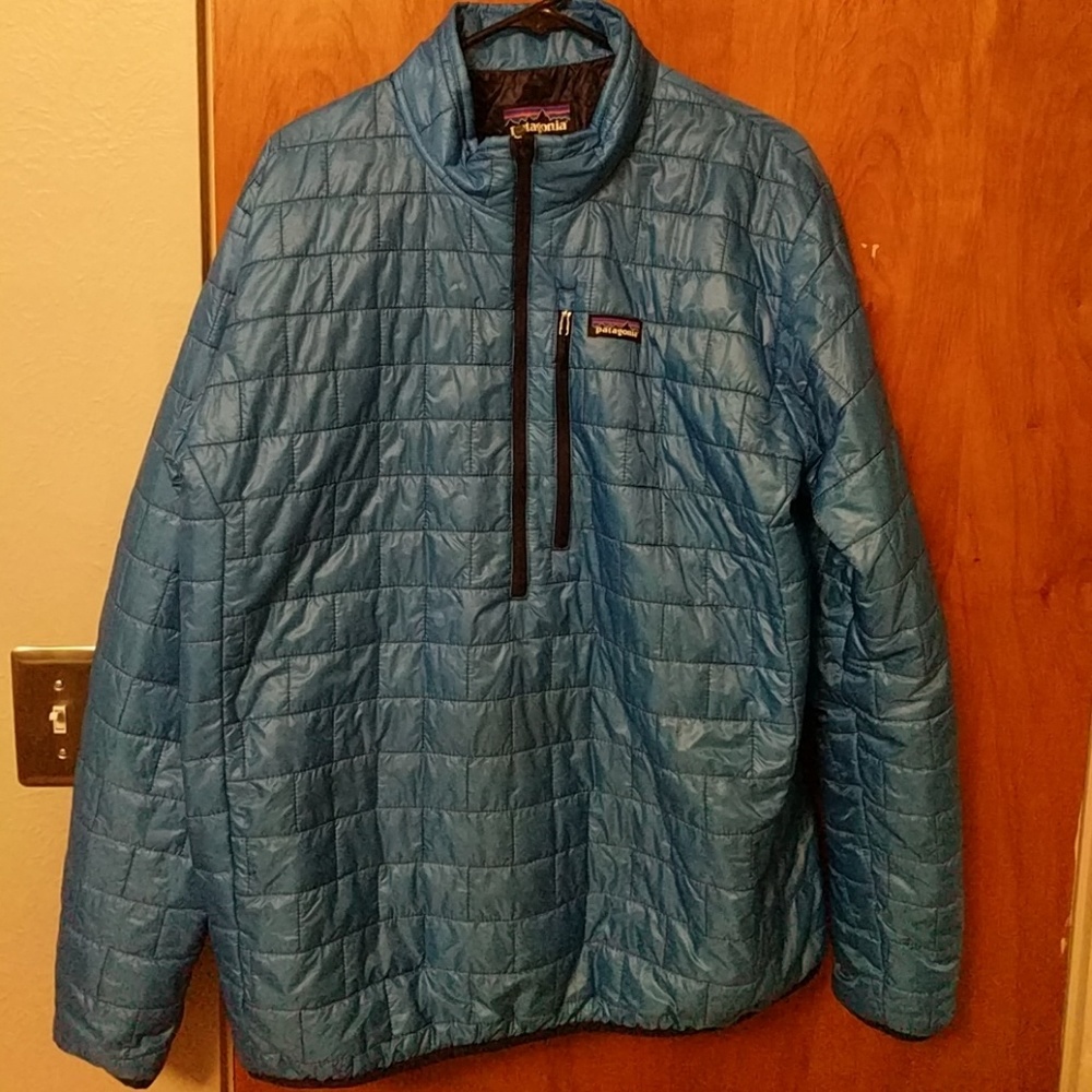 Mens nano puff insulated pull over